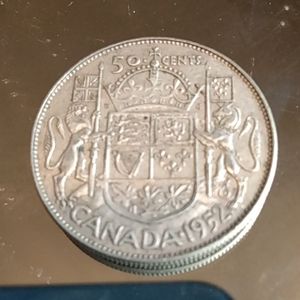 1952 silver half dollar coin
